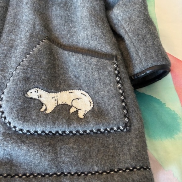 JAMES BAY authentic vintage sz 16 (XL) Women's inuit wool parka gray - Picture 7 of 16